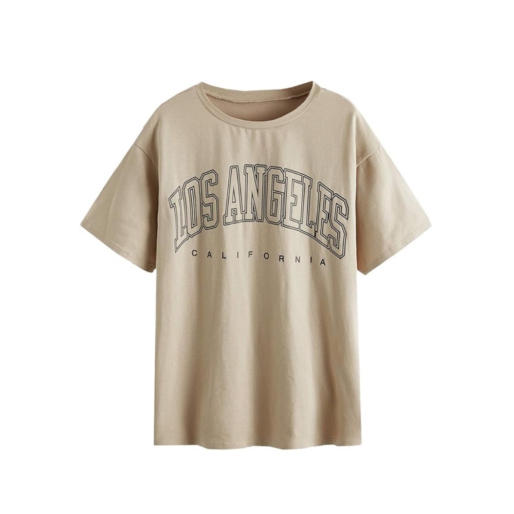 Los Angeles comfy oversized tee shirt.